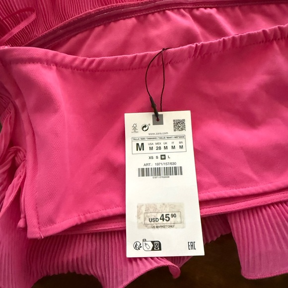 Zara Fuchsia Ruffled Top - Picture 4 of 4